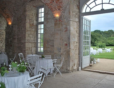 chateau-de-la-ferte-slide-mariage-06 Referctoire des Moines - vue jardin